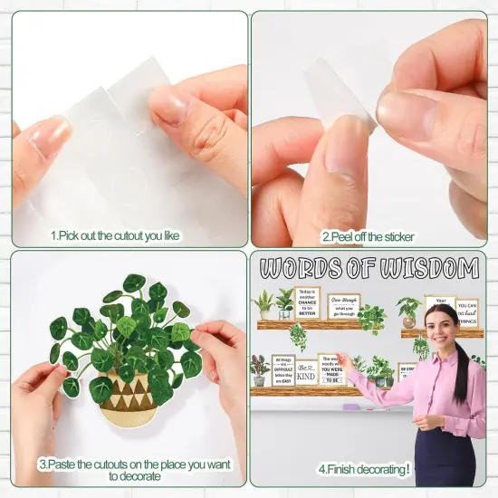 Bookshelf Bulletin Board Set Plant {3}