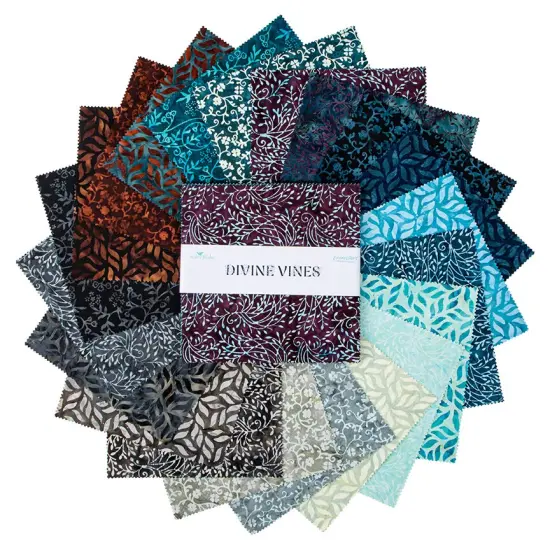 Expressions Batiks 10" Square Pack (Layer Cake / 10" Stacker) in Divine Vines by Riley Blake Designs for Riley Blake (10-23304-42) {2}