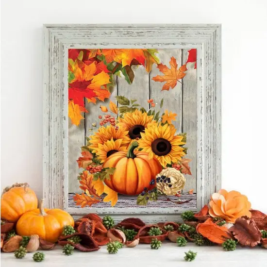 Fall Diamond Art Kits for Adults 12X16 Inch {4}