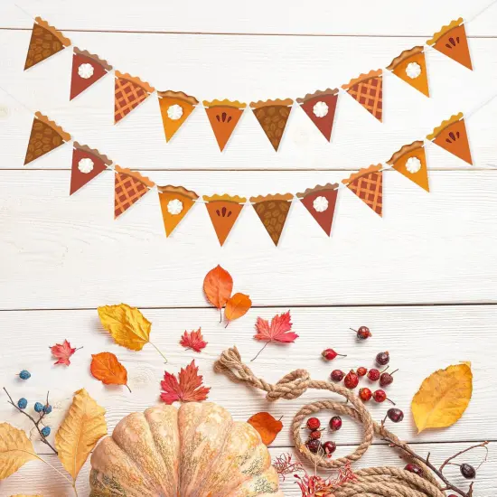 Pumpkin Pie Banner Thanksgiving Decorations {3}