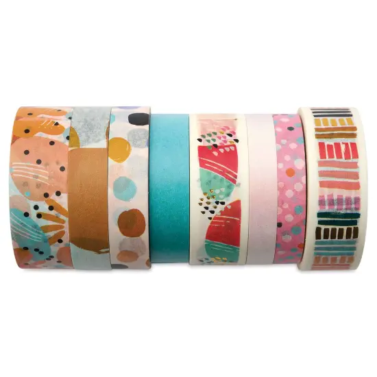 Scotch Washi Tape - Abstract Modern, Set of 8 {1}