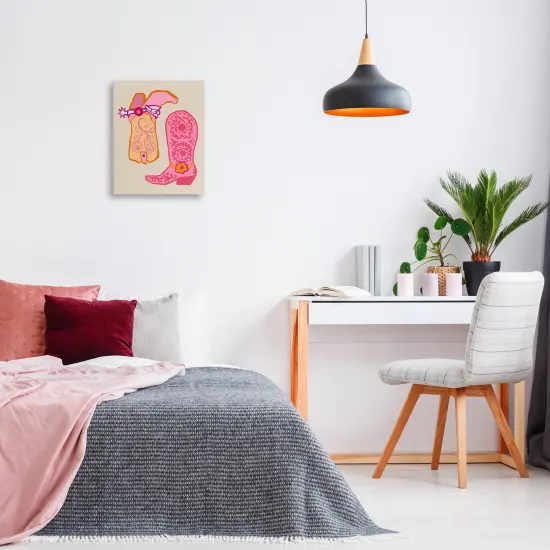 Stupell Industries Cowgirl Boots with Spur Canvas By Elizabeth Medley {2}