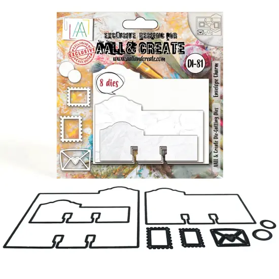 AALL And Create Die Set-Envelope Charm {1}