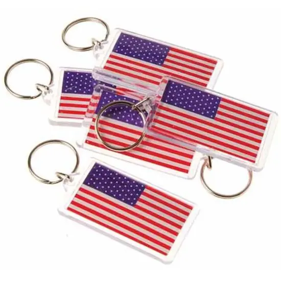 U.S. Flag Keychain Include 12 Units {1}