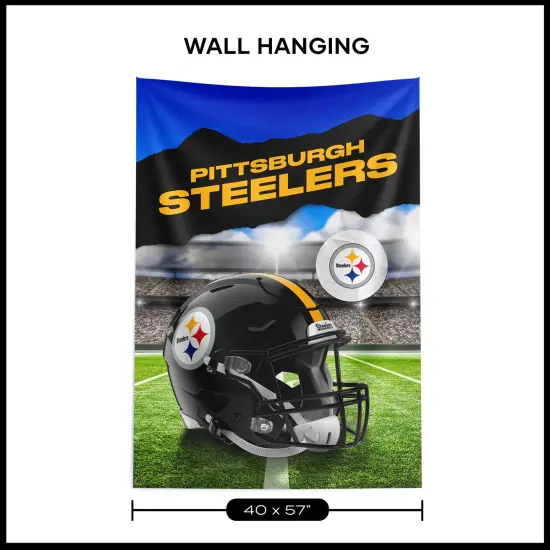 Pittsburgh Steelers NFL Midfield Wall Hanging Tapestry 40 x 57 inches {6}