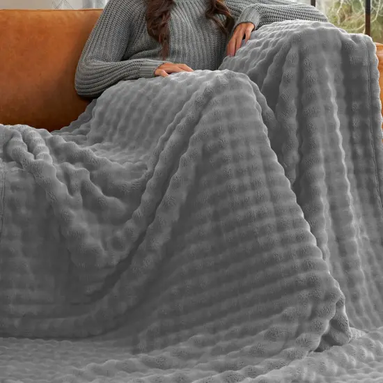 Ultra Soft Velvet Throw Blanket Lunar Rock 60X70 Inches {1}