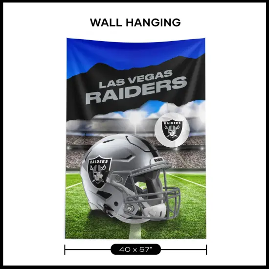 Las Vegas Raiders NFL Midfield Wall Hanging Tapestry 40 x 57 inches {6}