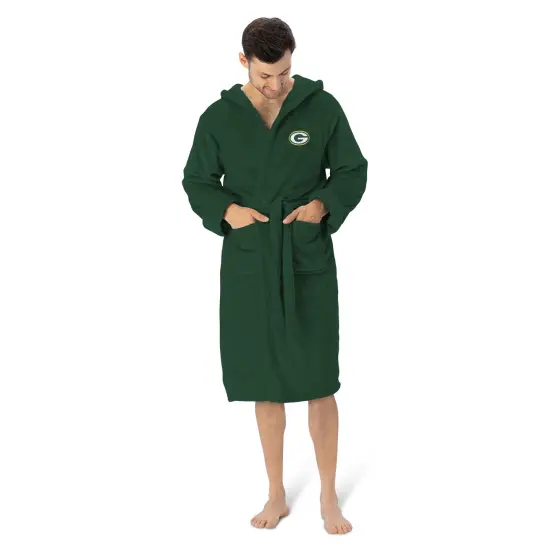 Green Bay Packers NFL Hooded Silk Touch Bath Robe 26&times;47 Inches {1}