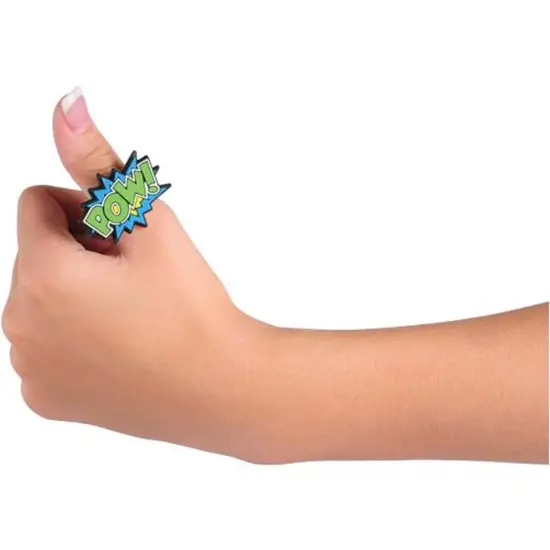 Superhero Rubber Rings Include 12 Units {2}