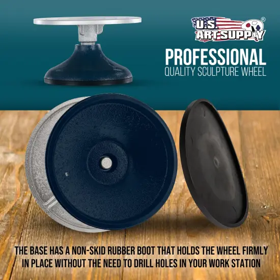 7" Diameter Sculpting Wheel- Heavy Duty All Metal Construction & Turntable with Ball Bearings {4}
