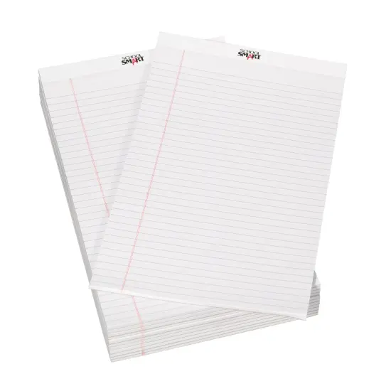 School Smart Legal Pad, 8-1/2 x 14 Inches, White, 50 Sheets, Pack of 12 {1}