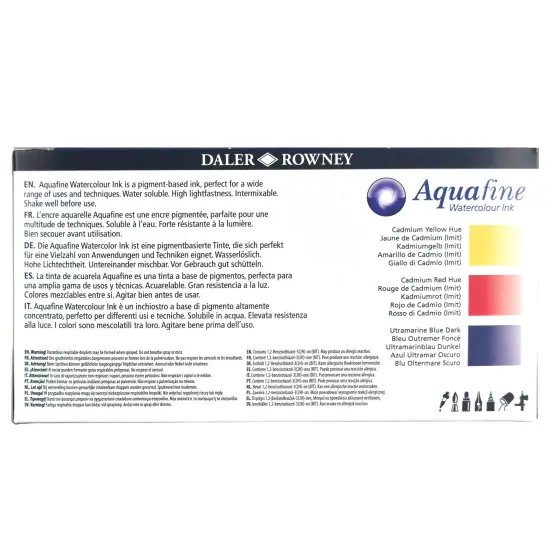 Daler-Rowney FW Acrylic Ink Starter Set 3/Pkg-Assorted Colors {4}