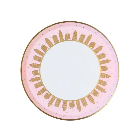 PINK GINGERBREAD SMALL PLATES {1}