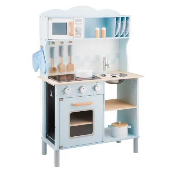 New Classic Toys Kitchenette Modern Electric Cooking, Blue {1}
