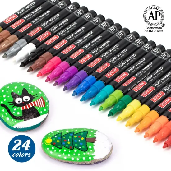 Oil-Based Paint Markers, Fine Point 24 Colors {2}