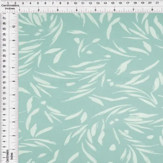 1 Yard CEY Leaf Print Sublimation Fabric Lightweight Polyester 58/59 Inches Wide RUST LT {4}