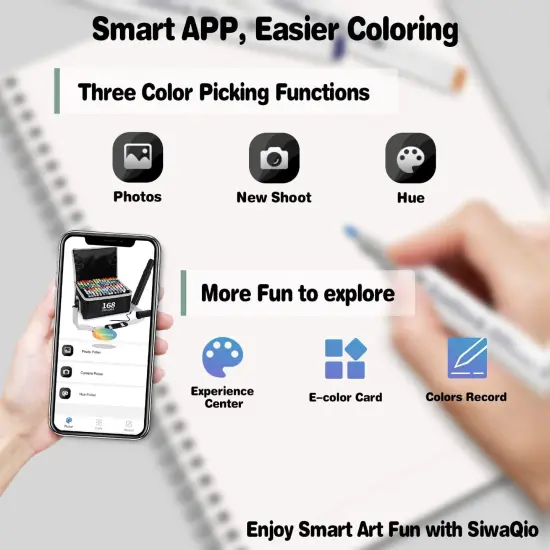 80 Colors Art Markers Pens Set with App {3}