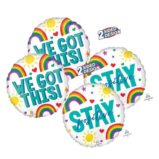 Anagram&reg; Stay Positive We Got This Balloon 18 Inch {4}
