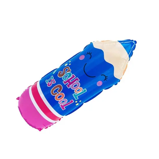 LA Balloons&reg; 29 Inch Back To School Pencil Blue Balloon {2}