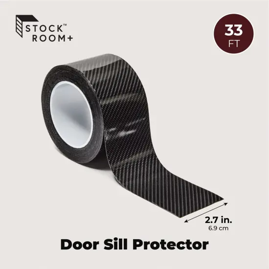 Black Automotive Trim, Door Sill Protector Edge Guard for Doors, Trunk (2.7 In x 33 Ft) {3}