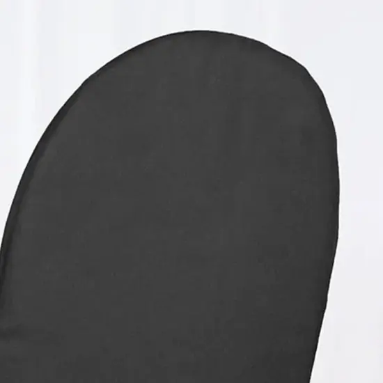 Black Polyester Banquet Chair Cover Durable Event Chair Slipcover {3}
