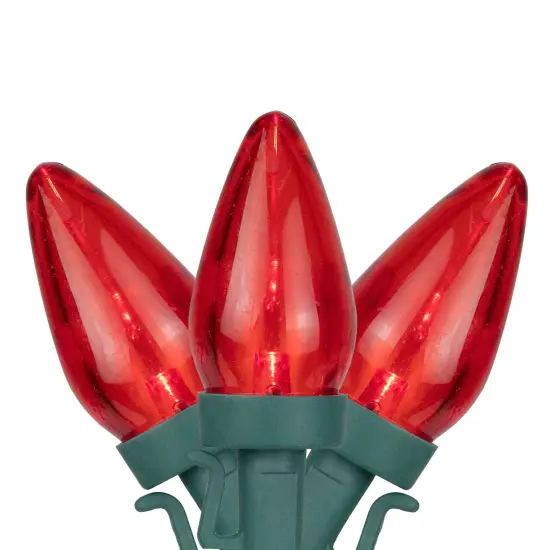 Northlight LED C7 Christmas Lights - Red - 16' Green Wire - 25ct {3}
