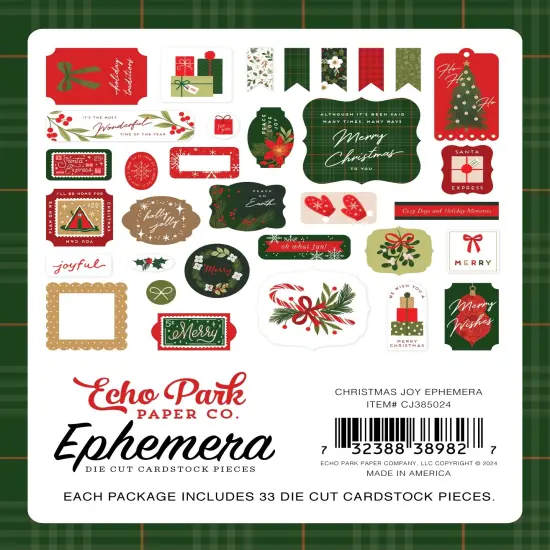 Echo Park Ephemera-Icons, Christmas Joy {4}