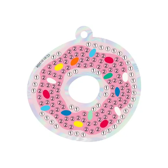 Camelot Dots Diamond Art Kit 2.5"X2.25" -Doughnut Sprinkle Charm {5}