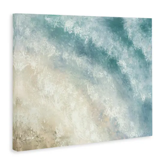 Stupell Industries Aerial Shore Foamy Waves Canvas Wall Art Design by J:L Design {3}