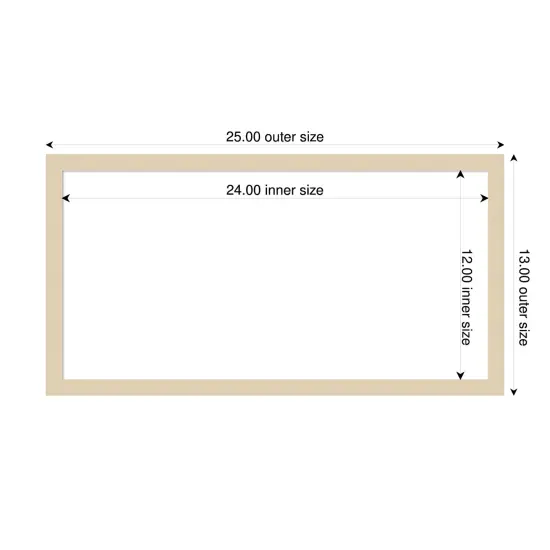 Svelte Framed Dry Erase Magnetic Board Natural {4}