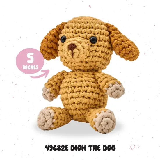 Bucilla Amigurumi Kit-5" -T-Shirt Yarn Dog {5}