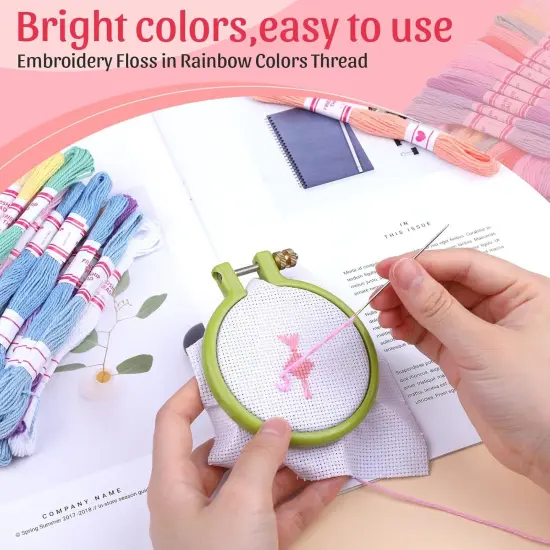 Crafts Floss, Cross Stitch Threads, Friendship Bracelets Floss (36 Colors 10 Pcs) {5}