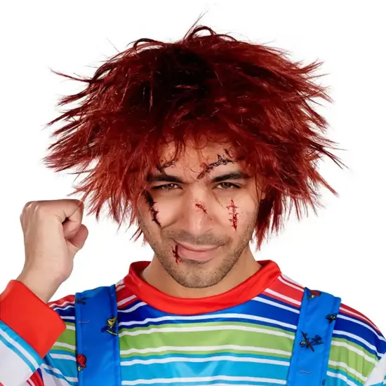 Evil Doll Adult Costume Wig | One Size {1}