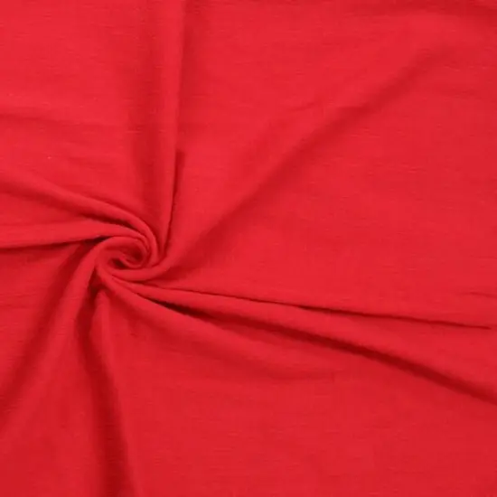 1 Yard Red Cotton Gauze Apparel Fabric 100% Cotton, 48/50&Prime; Wide {1}