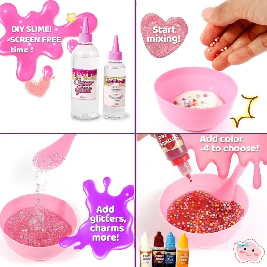Ice Cream Slime Kit for Girls {5}