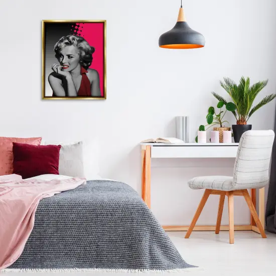 Stupell Industries The Thinker in Red Floating Frame By Jadei Graphics {2}