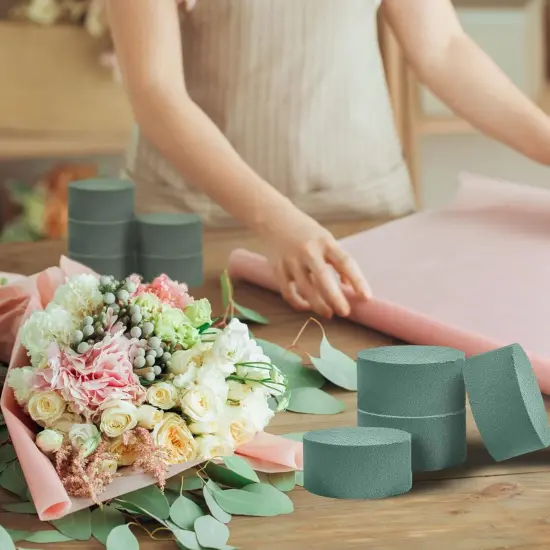 9Pcs Round Floral Foam Blocks {2}