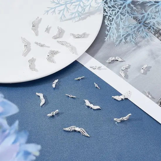 160pcs 8 Styles Angle Wing Bead for Crafts {5}