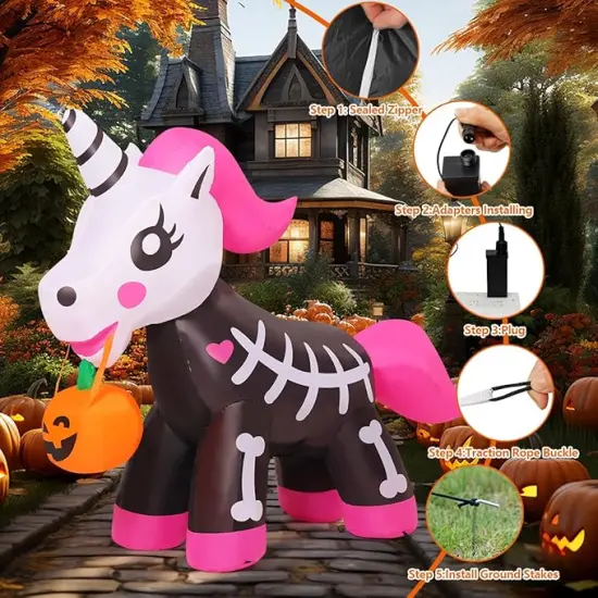 Pink Cute with Built-in LEDs for Indoor Party Garden Lawn Decor {3}