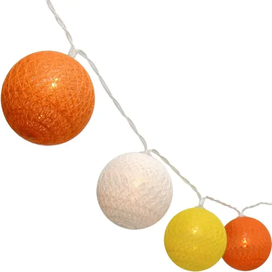 3M/10Ft 30 Yellow Orange White Ball LED Battery String Fairy Light {1}