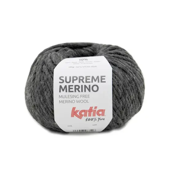 Katia Supreme Merino Wool Alpaca Blended Yarn Dark gray {1}