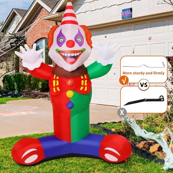 Laugh Clown Blow Up Yard Decoration {3}