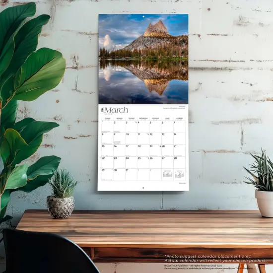Yosemite | 2026 12 x 24 Inch (Hanging) Monthly Square Wall Calendar | Plastic-Free {5}