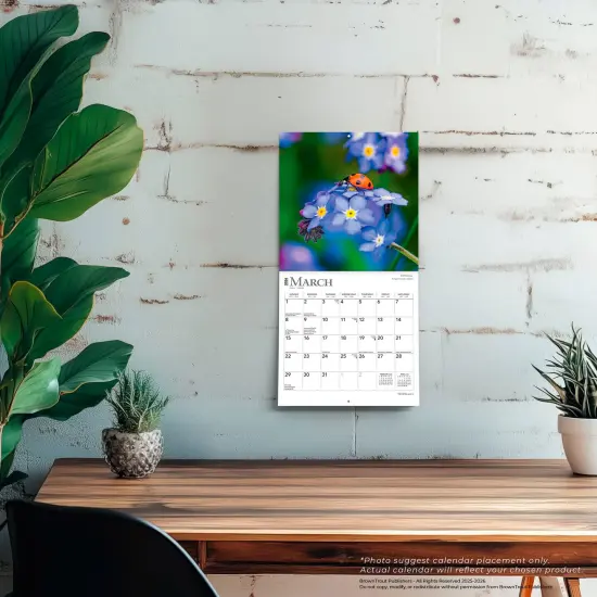 Wildflowers | 2026 7 x 14 Inch (Hanging) Monthly Mini Wall Calendar {5}