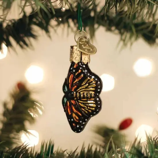 Old World Christmas 2.0 Inch Mini Monarch Butterfly Christmas Tree Ornament , Gumdrops Collection Spring Multicolored {3}