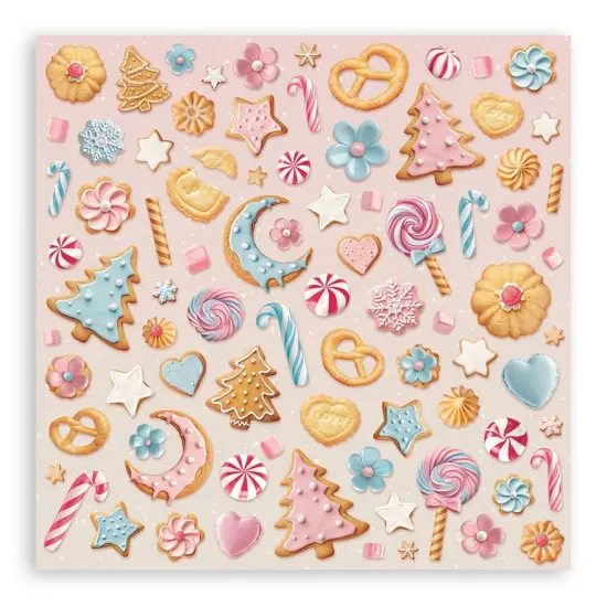 Stamperia Single-Sided Paper Pad 12"x12" 22/Pkg-Candy Christmas {4}
