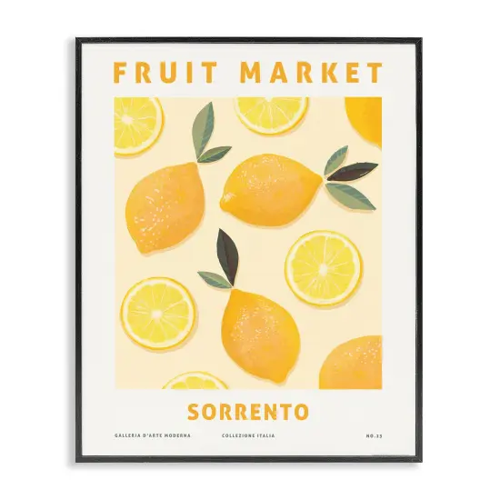 Stupell Industries Fruit Market Lemons Framed Giclee Design By Reinders {1}