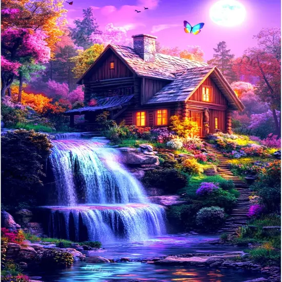 Moonlight Fall Diamond Painting Kits for Adults {1}