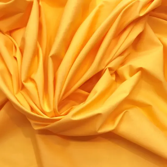 1 Yard Mango Yellow Poly Cotton Fabric For Folklorico Skirts Lining Sheets Crafts Apparel 59/60&Prime; Wide {1}