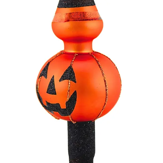 Santa Land 13.0 Inch Ferguson Mcfright Tree Topper Halloween Tree Topper , Halloween Decor Finial Halloween Pumpkin SMILING {3}